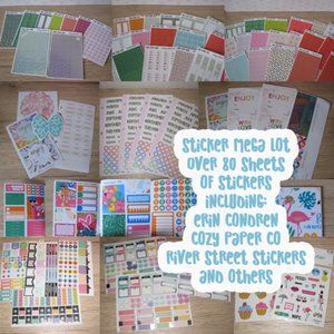 Planner Sticker Shops lot 80+ sheets 😍 Condren Cozy Paper KAD